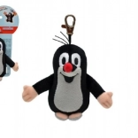 Krtek portachiavi in peluche con moschettone 10 cm