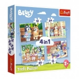 Puzzle Bluey e il suo mondo 4 in 1