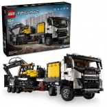 LEGO® Technic 42175 Camion Volvo FMX e escavatore elettrico Volvo EC230