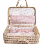 Valigetta in vimini con corredo per bambola ANTONIO JUAN