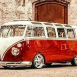 Pittura a diamante Volkswagen Rosso 30x40 cm