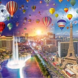 Puzzle SCHMIDT giorno e notte: Las Vegas, 1000 pezzi