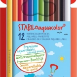 Set di matite acquarellabili Stabilo Aquacolor 12 pezzi
