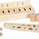 Small Foot inserimento in legno con immagini per classificazione, 60 pezzi