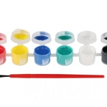 Colori acrilici con pennello per ceramica, vetro e pietre