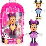Disney Minnie Mouse mini bambola da spiaggia con armadietto e vestitini