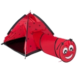 Tenda per bambini con tunnel Coccinella rossa