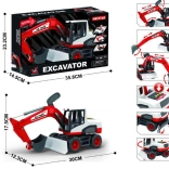 Giocattolo – escavatore con benna mobile con luce e suono