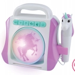 Karaoke box con microfono - unicorno