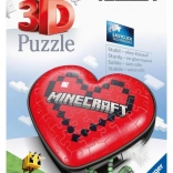 Ravensburger puzzle 3D cuore Minecraft, 54 pezzi