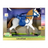 Cavallino con accessori – figurina in plastica con sella e finimenti