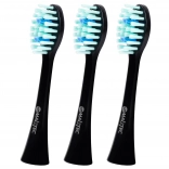 Testine di ricambio per spazzolino sonico TOOTHIE X1, nere, 3 pz