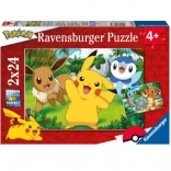 Puzzle Pokémon 2x24 pz