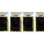 Disegno arcobaleno raschiante di Lama per bambini