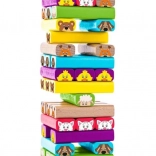 Torre colorata con animali - gioco di abilità