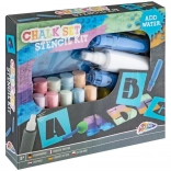 Set di Gessi e Stencil per Pittura Creativa