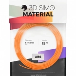 Filamento ABS II pro per penne 3D e stampa 3D – set da 15 m (arancione, nero, bianco)