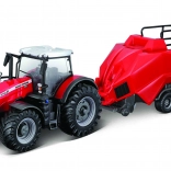 Modello di trattore Massey Ferguson 8740S con pressa per balle