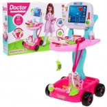 Carrello medico rosa per bambini