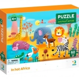 dodo puzzle animali: caldo in africa, 60 pezzi