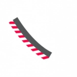 cordoli esterni per curva 3/30° per piste Carrera Evolution, Digital 132 e Digital 124