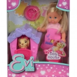 Bambola Evička con cuccia per cani