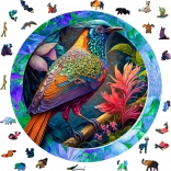 Puzzle uccello colorato in legno con 505 pezzi