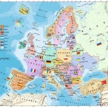 Puzzle della mappa dell'Europa 200 pezzi