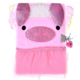 Diario segreto rosa a forma di maialino con lucchetto