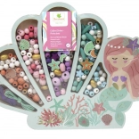 Perline pastello in legno Sirenetta, 400 pezzi