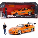 Modello auto Fast & Furious Toyota Supra 1/24 con figurina