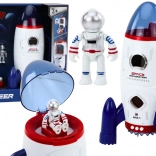 Razzo spaziale Apribile Astronauti Veicolo spaziale Luci Suoni