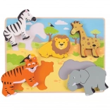 Puzzle ad incastro safari Bigjigs Toys