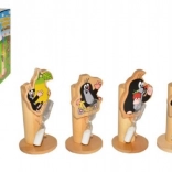 Supporto in legno per spazzolino Krtek con fiore