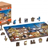 Puzzle in legno Colazione a Parigi 2 in 1 - 75 pezzi