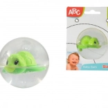 Piccola tartaruga nella sfera d'acqua