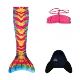 Coda di sirena Aquaris Coral S con monopinna e bikini