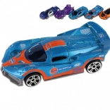 Set di macchinine sportive 1:64, 6 pz, metallo e plastica, ruote libere