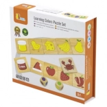 Gioco educativo in legno Abbina e abbina colori e forme