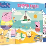 Puzzle double face Peppa Pig SUPER MAXI 24 pezzi