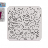 Set creativo di magia con immagini in pellicola scintillanti