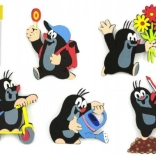 Decorazione in schiuma Talpa e torta