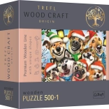 Puzzle in legno Cani di Natale 501 pezzi