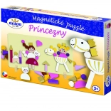 Detoa puzzle magnetici in legno - Principesse, 45 pezzi