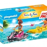 Playmobil Family Fun Starter Pack Moto d'acqua con banana boat
