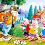 Puzzle Tre piccoli porcellini 60 pezzi