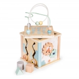 Cubo educativo in legno con sorter ECOTOYS