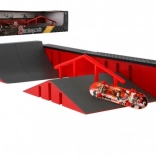 Mini skatepark con fingerboard set in plastica