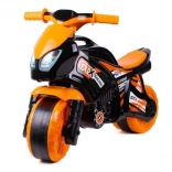 Bicicletta senza pedali per bambini GTX Racing arancione-nera