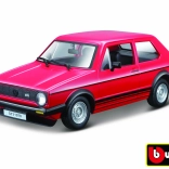 Modello Bburago auto Volkswagen Golf MK1 GTI rosso 1:24